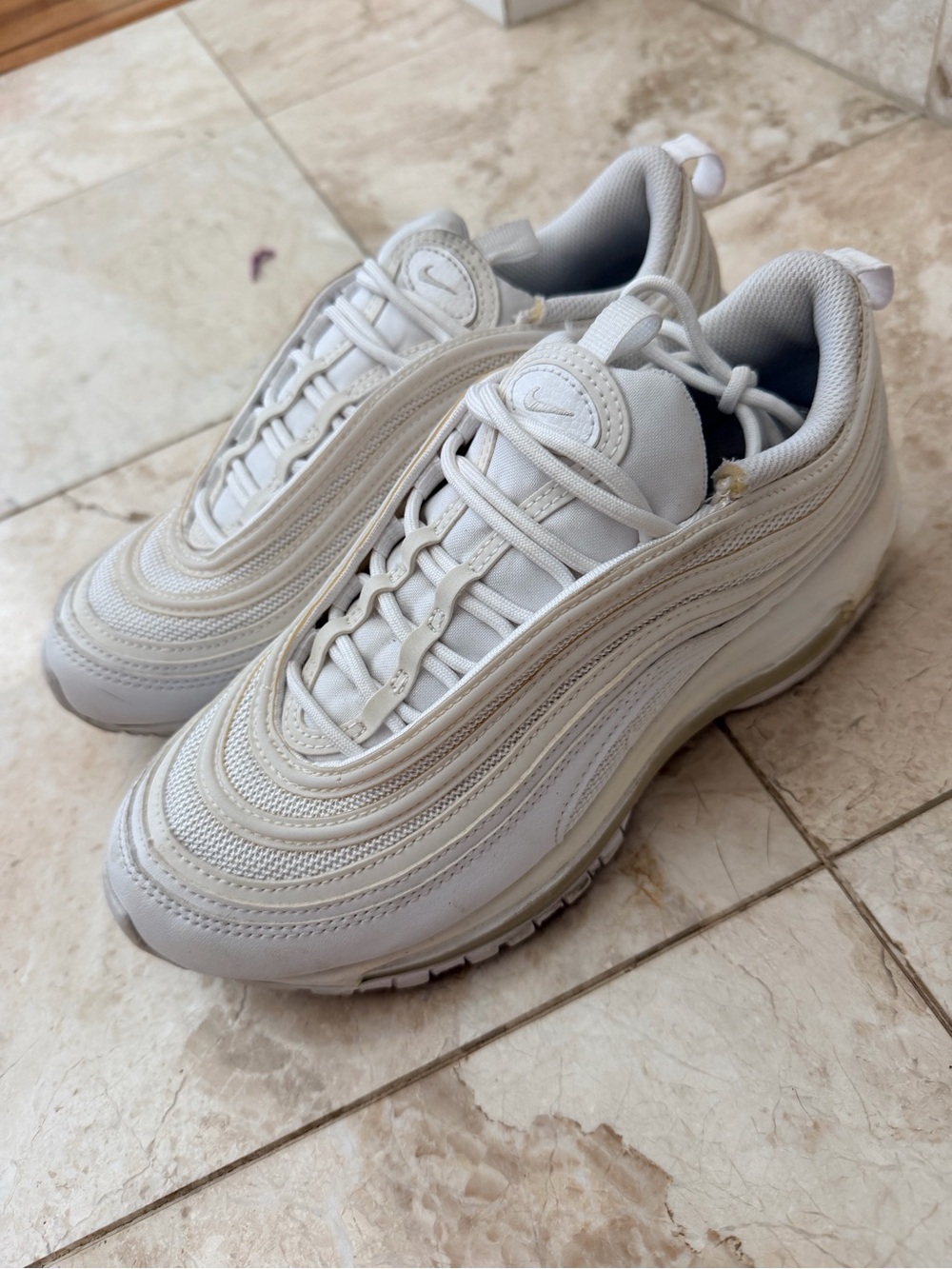 Nike Men’s Air Max 97 Sneakers - White/Cream